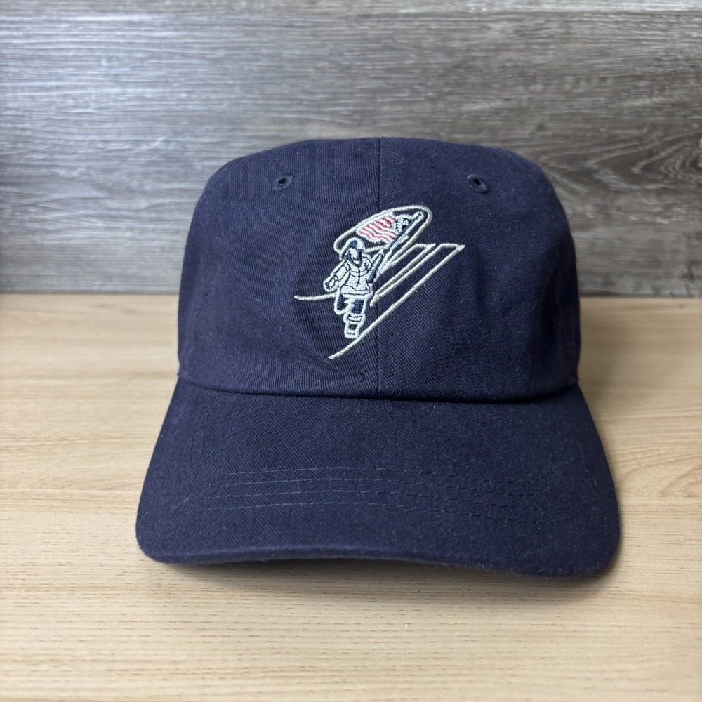 NASA Hat Cap Strap Back Navy Blue Embroidered Astronaut Space Mission Mens